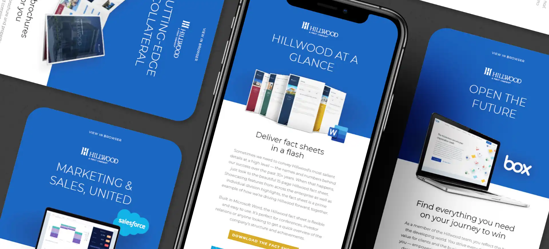 Mobile device with Hillwood screen on other assets