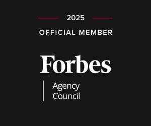 2025 Forbes Agency Council membership graphic