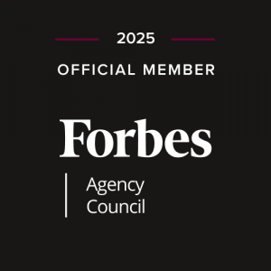 2025 Forbes Agency Council membership graphic